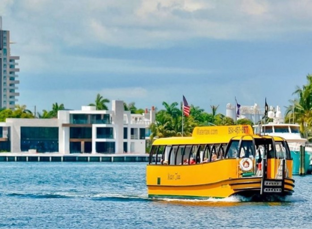 Yellow water taxi.